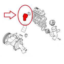 MINI Cooper ջրի հովացման ֆլանեց, Фланец охлаждения